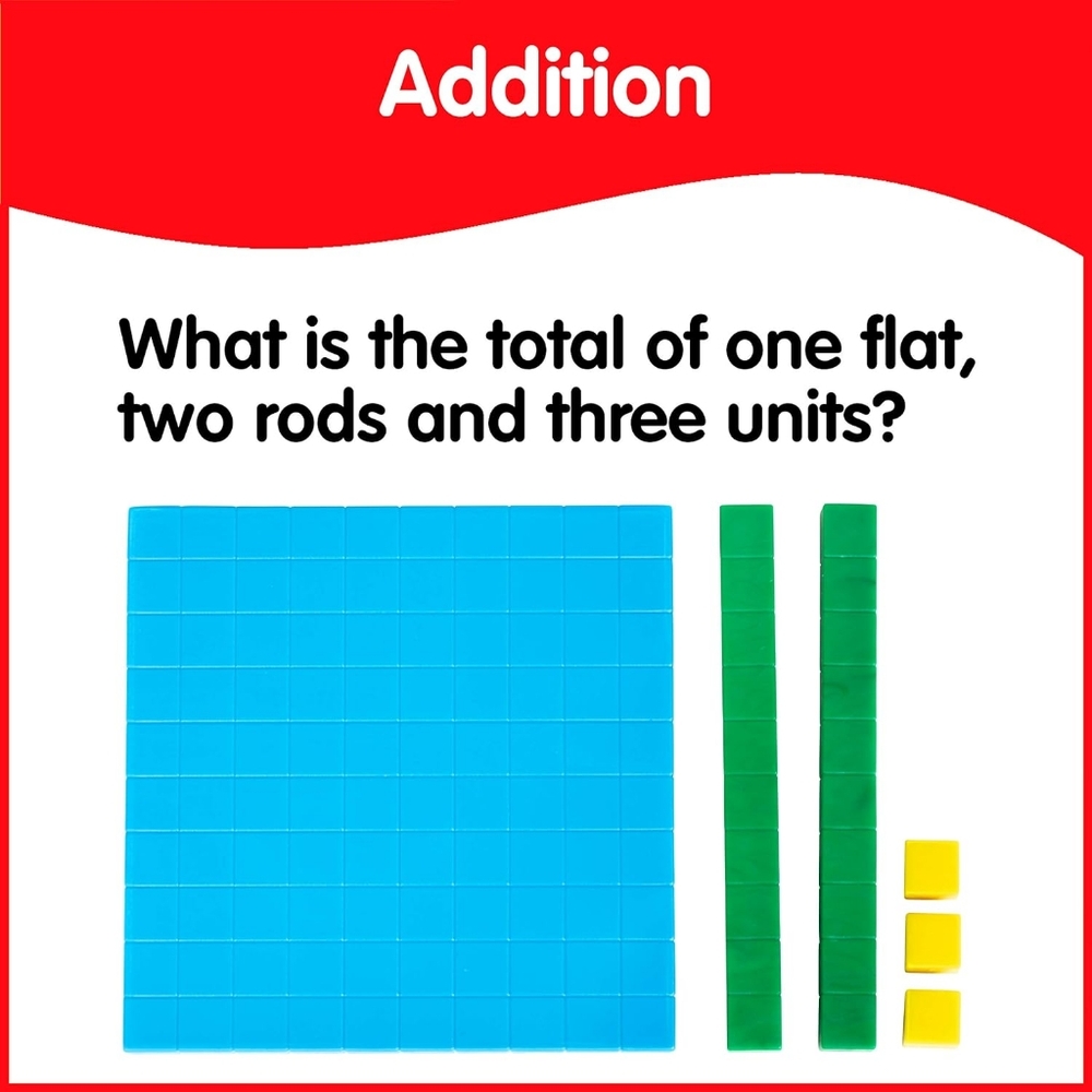 (New) Educational Math Blocks Set Manipulative - Blue, Green, Yellow.